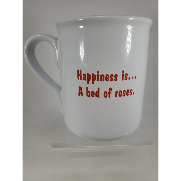 Disney Store Winnie the Pooh Coffee Mug Yellow Roses Large White & Orange 16 oz - Picture 6 of 14